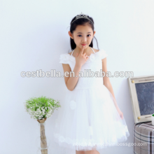 Cheap Lovely Baby Dress Cute Flower Girl Dress Pretty White Robe de mariée pour enfants Cute Birthday Party Princess Party Dress